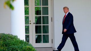 Fotografía de archivo del expresidente Donald Trump en la Casa Blanca.