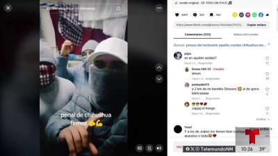 Aparecen videos de TikTok de presos de una penal en Chihuahua