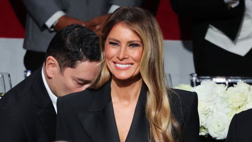 NEW YORK, NEW YORK – OCTOBER 17: Melania Trump stands during the annual Alfred E. Smith Foundation Dinner at the New York Hilton Midtown on October 17, 2024 in New York City. Republican presidential nominee, former U.S. President Donald Trump was scheduled to speak with comedian Jim Gaffigan as the Master of Ceremonies at the 79th Annual Alfred E. Smith Memorial Foundation Dinner. The dinner, a white-tie charity event that benefits Catholic charities, is known for political figures poking fun at one another. The foundation honors the late Alfred E. Smith, former governor of New York and America’s first Catholic presidential nominee. (Photo by Michael M. Santiago/Getty Images)