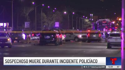 Sospechoso muere durante incidente con la policía