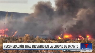 Recueración tras enorme incendio en Grants