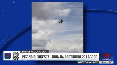 Incendio forestal en el bosque nacional Gila