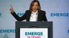 Kamala Harris condena primeros 100 días de Trump y llama a los demócratas a unirse