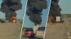 Camión de combustible se incendia tras fuerte choque en la I-25